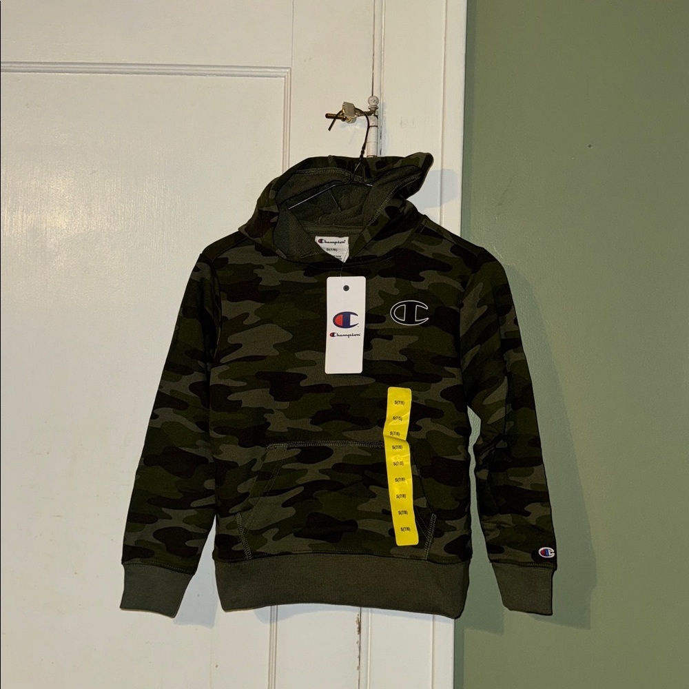 Champion Youth Camouflage Unisex Boys & Girls Hoodie For kids Size Small 7/8 - Picture 3 of 11